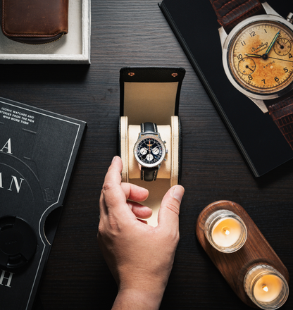The Watch Roll | HANDMADE SAFFIANO LEATHER CASE 1 COMPARTMENTS